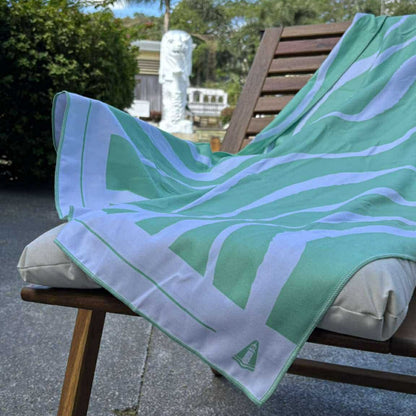 Quick Drying Towel - Seafoam Waves