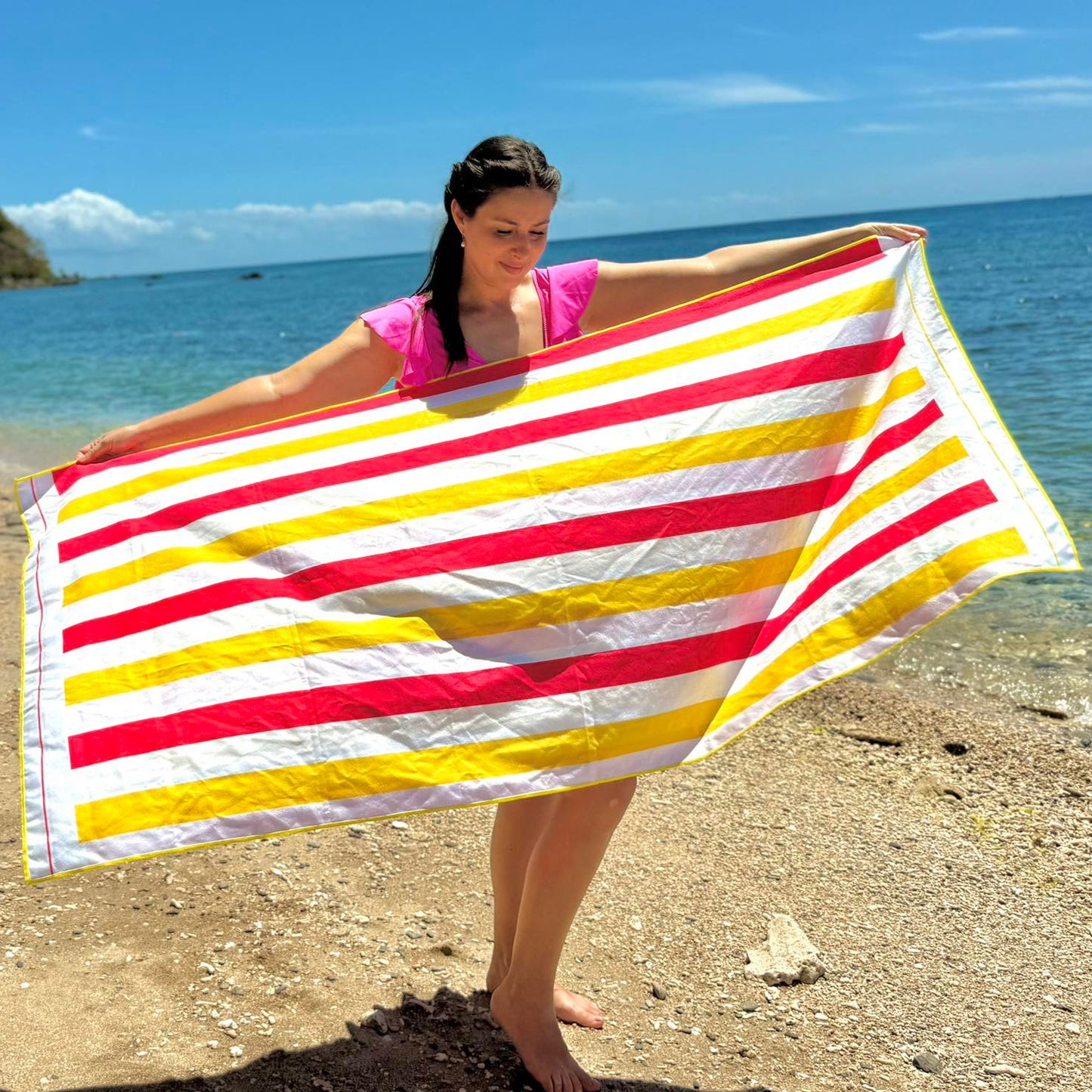 Quick Drying Towel - Sunset Stripes